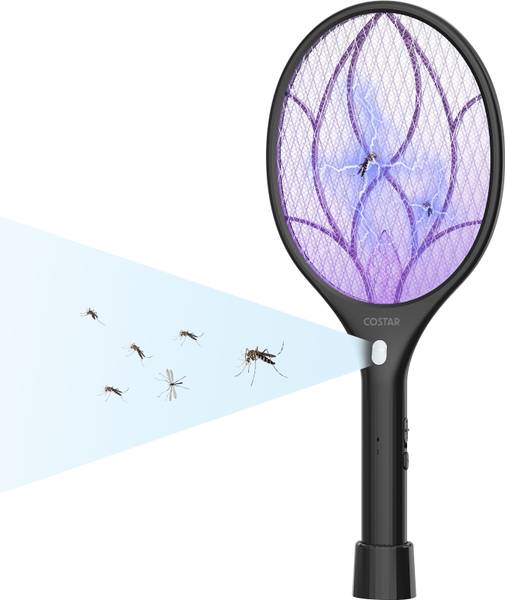 Costar 2 Modes Mosquito Racket with LED Light, UV Light Lamp Electric Fly Swatter Electric Insect Killer Indoor, Outdoor