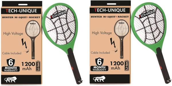 TECH-LOBBY COMBO OF 2 MOSQUTIO RACKET WITH 20 HOURS BACKUP Electric Insect Killer Indoor, Outdoor