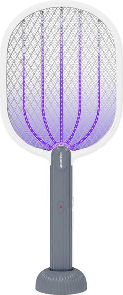 Halohop Mosquito Bat with UV, 2 in 1 Racket USB Rechargeable - Fly Swatter with Base, Electric Insect Killer Indoor, Outdoor