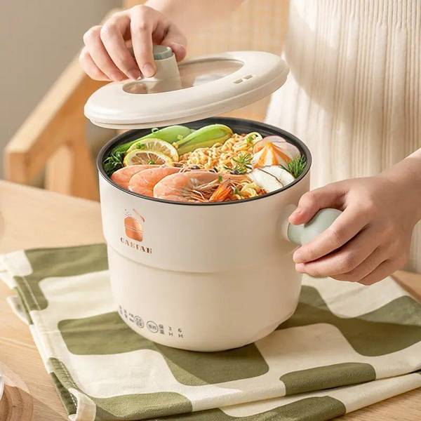 SELLUTA ENTERPRISE Electric Cooking Pot(cream) Rice Cooker, Slow Cooker, Travel Cooker