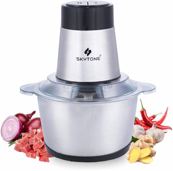 FOBIXEN Stainless Steel Electric Meat Grinders with Bowl 700W Food Chopper(3 Liter) Electric Vegetable & Fruit Grater & Slicer