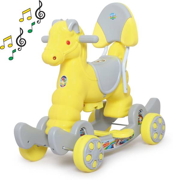 Fun Ride Horse Ride On for Kids - Murphy Super 2-in-1 Rideons & Wagons Non Battery Operated Ride On