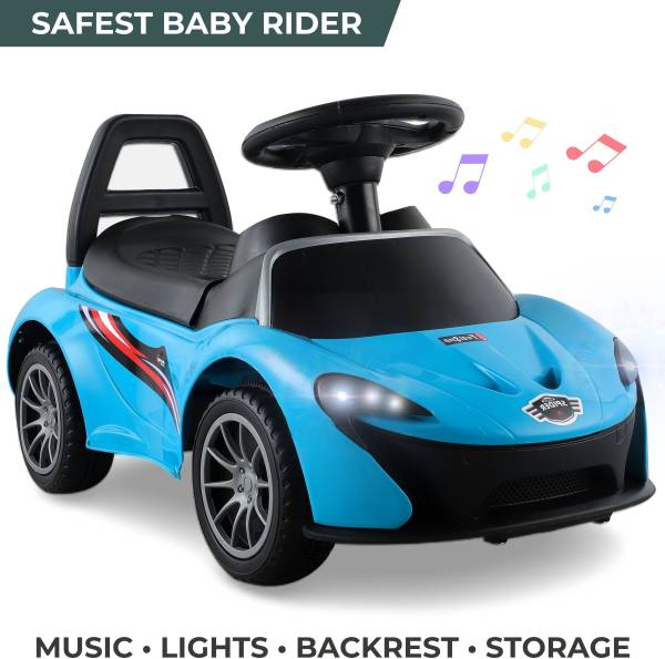 KIDS FIRST STEP Musical Car With Head Lights | Push Ride On | Perfect for Kids 1-3 Years Car Non Battery Operated Ride On