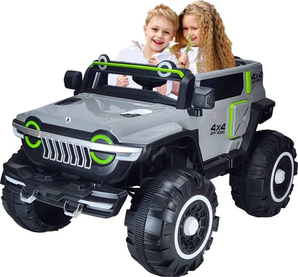 Toyify Big Size 4x4 Electric Car With Remote Control + Mobile App + Manual Drive Jeep Battery Operated Ride On