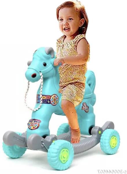 toyprofessor 2 in 1 baby horse rider for kids Rideon & Rocker (white ...