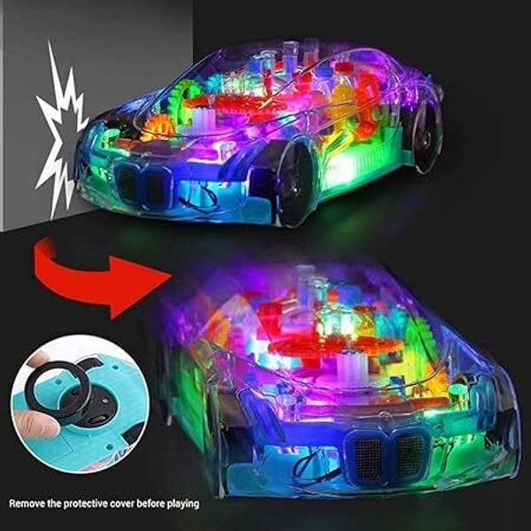 OCFI ,Gear Simulation Mechanical Car Technology W/D Sound&Light Toys for Kids Car Battery Operated Ride On