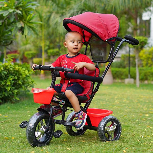 mlu Tricycle for kids with sunroof protection canopy and mother handle New kids Bicycle / Tricycle