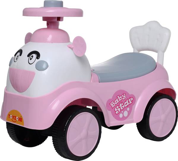 Miss & Chief Baby Star Push Ride-On Toy with Backrest & Storage|RideOn for Toddlers(3+ Years) Rideons & Wagons Non Battery Operated Ride On