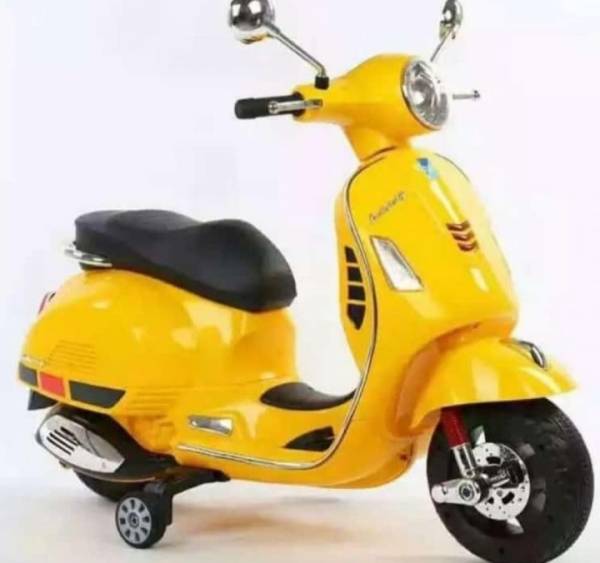 Prabal Vespa 12V For Kids with Foot Accelerator Scooter Battery Operated Ride On