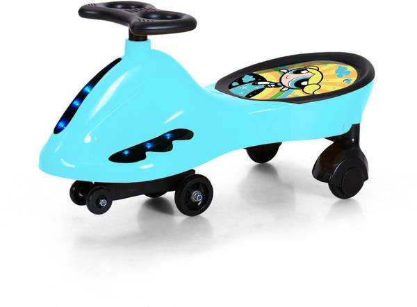 Miss & Chief Powerpuff Girls-Bubbles Swing Car Rideon for kids, Magic car for Boys & Girls Rideons & Wagons Non Battery Operated Ride On