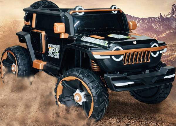 Wishmaster Big Jumbo Size 4x4 Off-Road Electric Car With Openable Doors Big Wheels Jeep Battery Operated Ride On