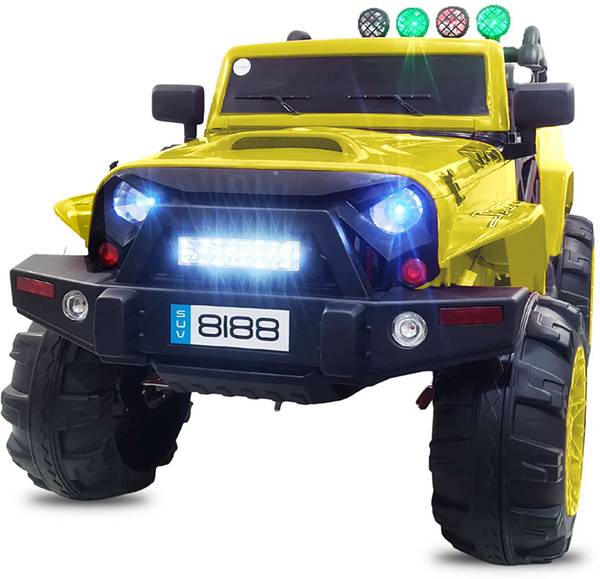 Toys R Us Avigo 8188 Yellow 4X4 Motor Big Jeep for 1-8Yrs Kid Car Battery Operated Ride On