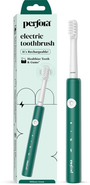 Perfora Rechargeable Toothbrush |1 Brush Heads |3 Modes | Ultra Soft Bristles | V5 Electric Toothbrush