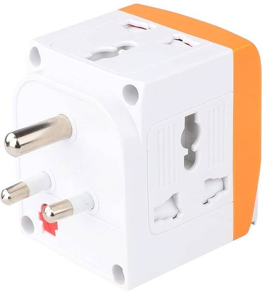 jihaan Plug Socket Multiplug Extension Socket orange Three Way Plug ...