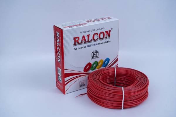RALCON 1.0M POWER FR- PVC , ROHS, Copper Wire For Domestic & Industrial purpose 1 sq/mm Yellow 90 m Wire