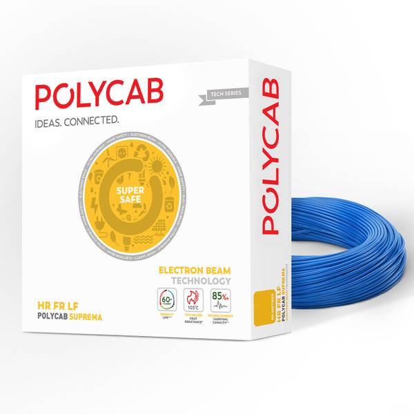 Polycab Suprema 1 mm Blue 90 m Wire