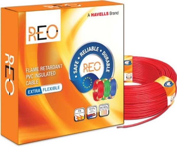 HAVELLS Reo FR PVC 0.75 sq/mm Red 90 m Wire