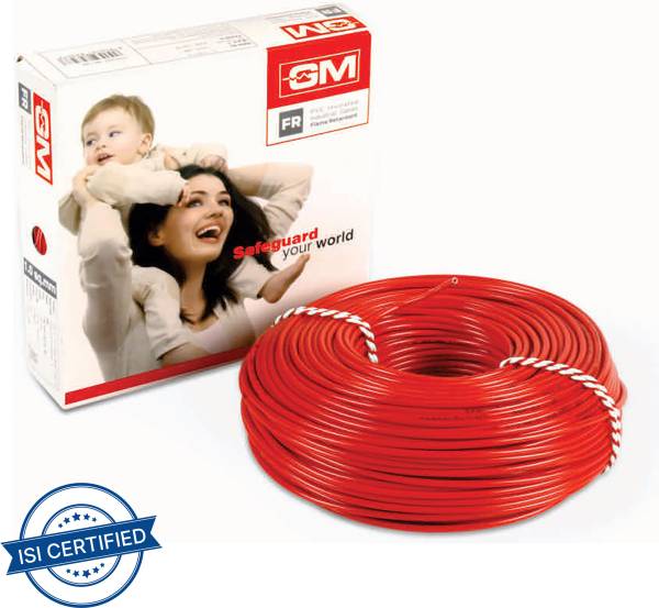 GM FR PVC 4 sq/mm Red 45 m Wire