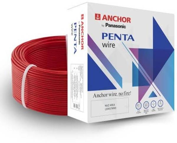 ANCHOR Flame Retardant PVC (FR-PVC) 1 sq/mm Red 90 m Wire