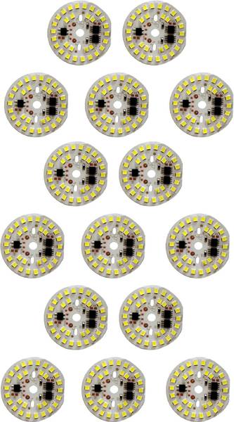 Wetrix (15 Pieces) 18 Watt Super Bright DOB MCPCB LED Bulb Raw Material Cool White Light Electronic Hobby Kit