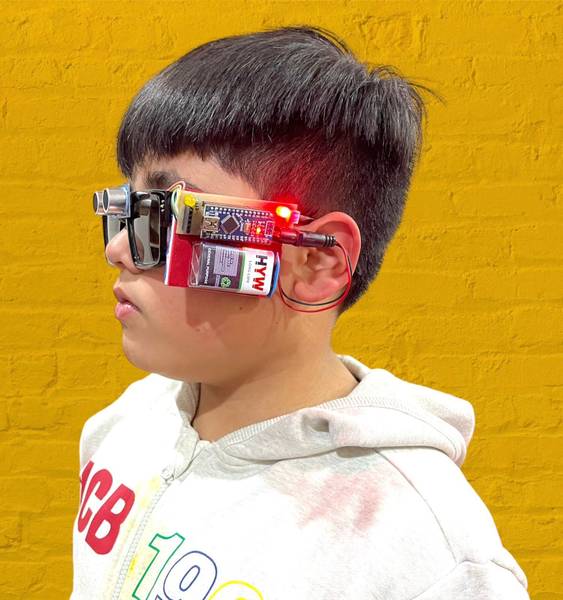AUTO BOTIX Third Eye Glass for Blind Person with Vibration School Science Project 100% Work Educational Electronic Hobby Kit