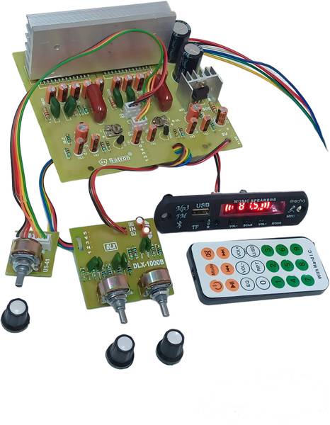 RS SATRON Combo 4440 Dual I(1600 Watt) 2 Channel Stereo Board,Bluetooth FM Cand & Remote Electronic Components Electronic Hobby Kit