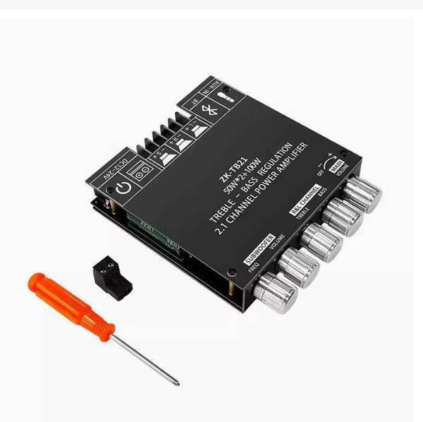 IOTaudios ZK-TB21 TPA3116D2 5.0 Power Amplifier 2*50W+100W Subwoofer Miscellaneous Electronic Hobby Kit