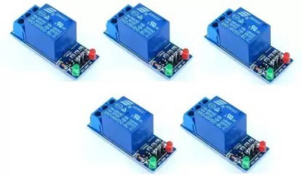 Tayal Pack oF 5 Single Channel 5V 10A Relay Control Board Module with Optocoupler Electronic Components Electronic Hobby Kit