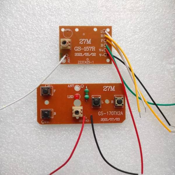 AUTO BOTIX 4CH RC remote control 27MHz circuit PCB transmitter receiver