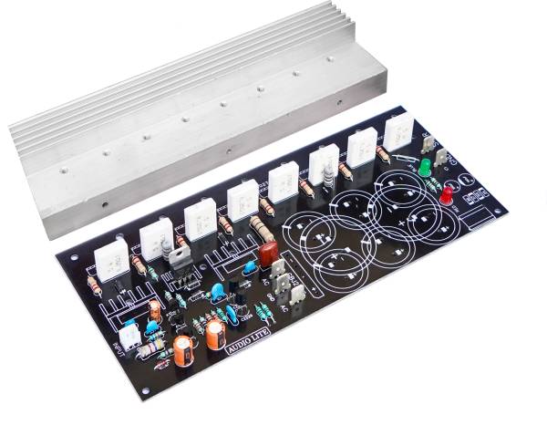 AUDIO LITE 400W RMS Mono Amplifier Board for 2SC5200 + 2SA1943 with Heat Sink Sound Recorder and Sound Circuit Electronic Hobby Kit