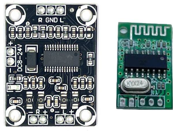 Electronics Crafts 12 volt TPA3110 Dual Channel Audio Amplifier Board with 5 volt Bluetooth Card Sound Recorder and Sound Circuit Electronic Hobby Kit