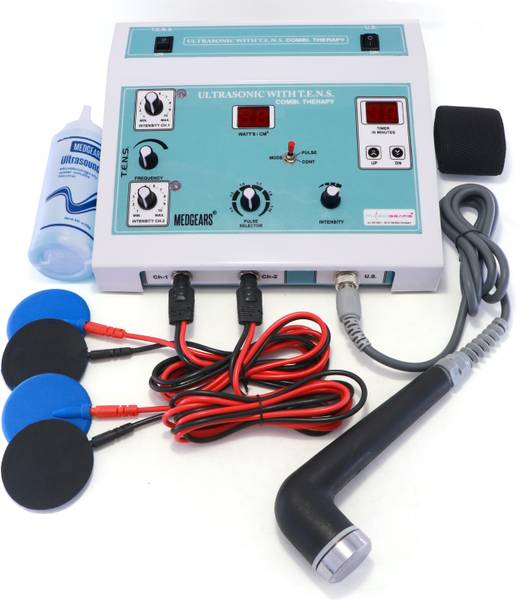Physiogears US Tens Electrotherapy Combination Machine for Physiotherapy Ultrasound Ultrasonic Tens Combi Therapy for All Pain Relief Device with One ...