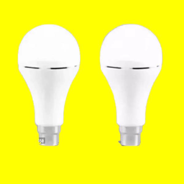ONIEXO 12 Watt B22 LED White Rechargeable Emergency light Inverter Bulb ON-07-PACK OF 2 4 hrs Bulb Emergency Light