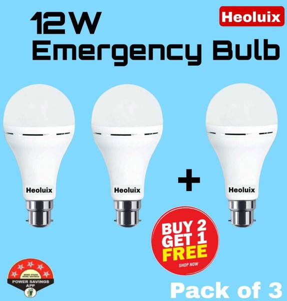 heoluix 12W Charging Emergency Inverter Bulb 4 hrs Bulb Emergency Light