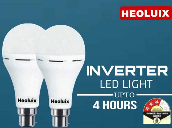 heoluix 12 W Standard B22 Inverter Bulb (white, Pack of 2) 4 hrs Bulb Emergency Light