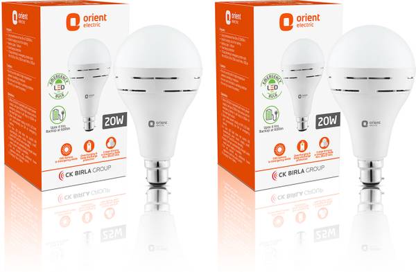 Orient Electric Eternal Emergency Lamp 20W - Cool White (Pack of 2) 4 hrs Bulb Emergency Light