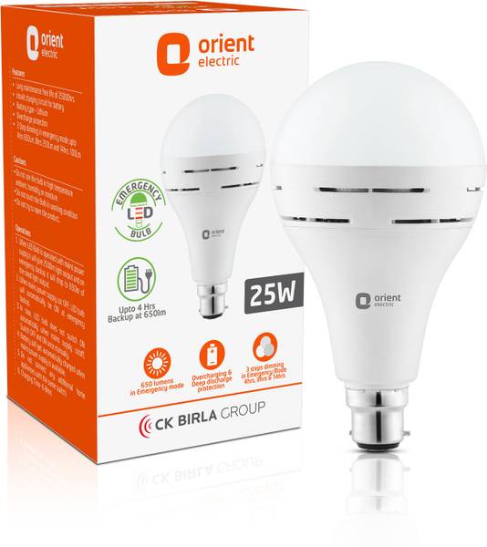 Orient Electric Eternal Emergency Lamp 25W - Cool White 4 hrs Bulb Emergency Light