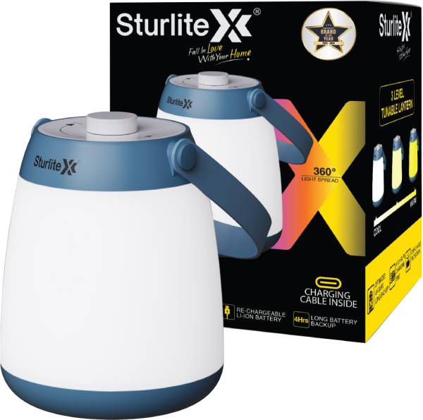Sturlite Dom 6 Watt Lantern Rechargeable Emergency Light| 8 Hrs Charging Time 4 hrs Lantern Emergency Light