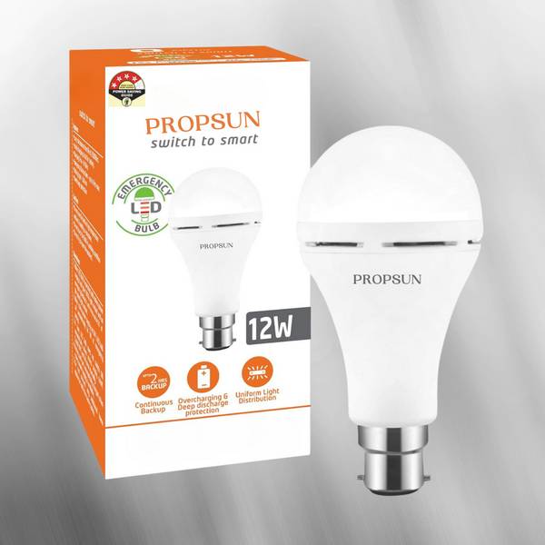 PROPSUN 12 W Inverter Round B22 Inverter Bulb