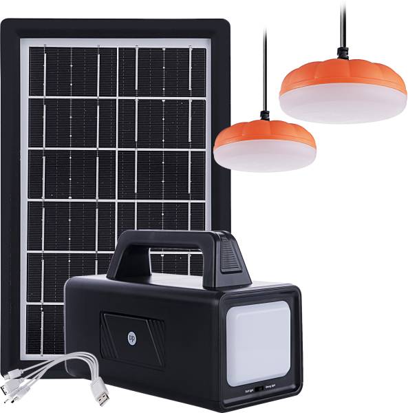 DP 7710 (Multifunction Portable Power Kit)9000mAh Battery USB PowerBank Solar Panel 8 hrs Flood Lamp Emergency Light