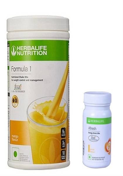 HERBALIFE Weight Loss Combo of Formula 1 Nutritional Shake Mix With Afresh Energy Drink Mix Energy Drink