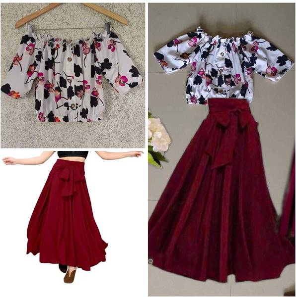 KAHARA Women Ethnic Top Skirt Set Price History