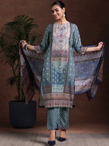 LIBAS Women Kurta Pant Dupatta Set