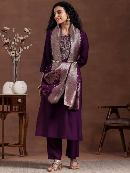 LIBAS Women Kurta Dupatta Set