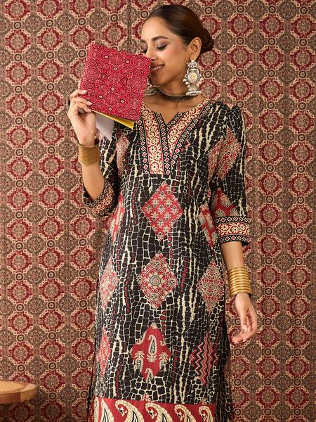 Indo Era Women Kurta Pant Set