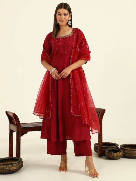 FIORRA Women Kurta Pant Dupatta Set