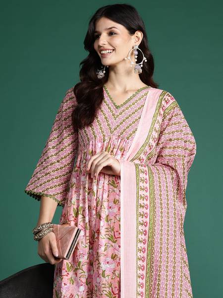 Indo Era Women Kurta Pant Dupatta Set