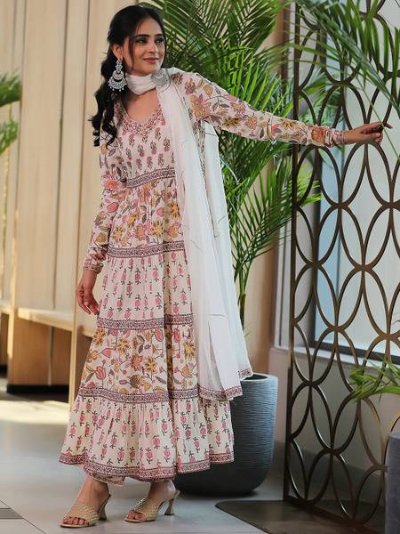 LIBAS Women Kurta Palazzo Dupatta Set