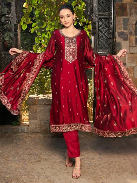 Indo Era Women Kurta Pant Dupatta Set