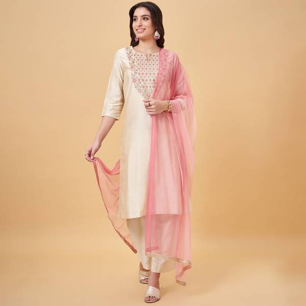 Rangmanch by Pantaloons Women Kurta Pant Dupatta Set